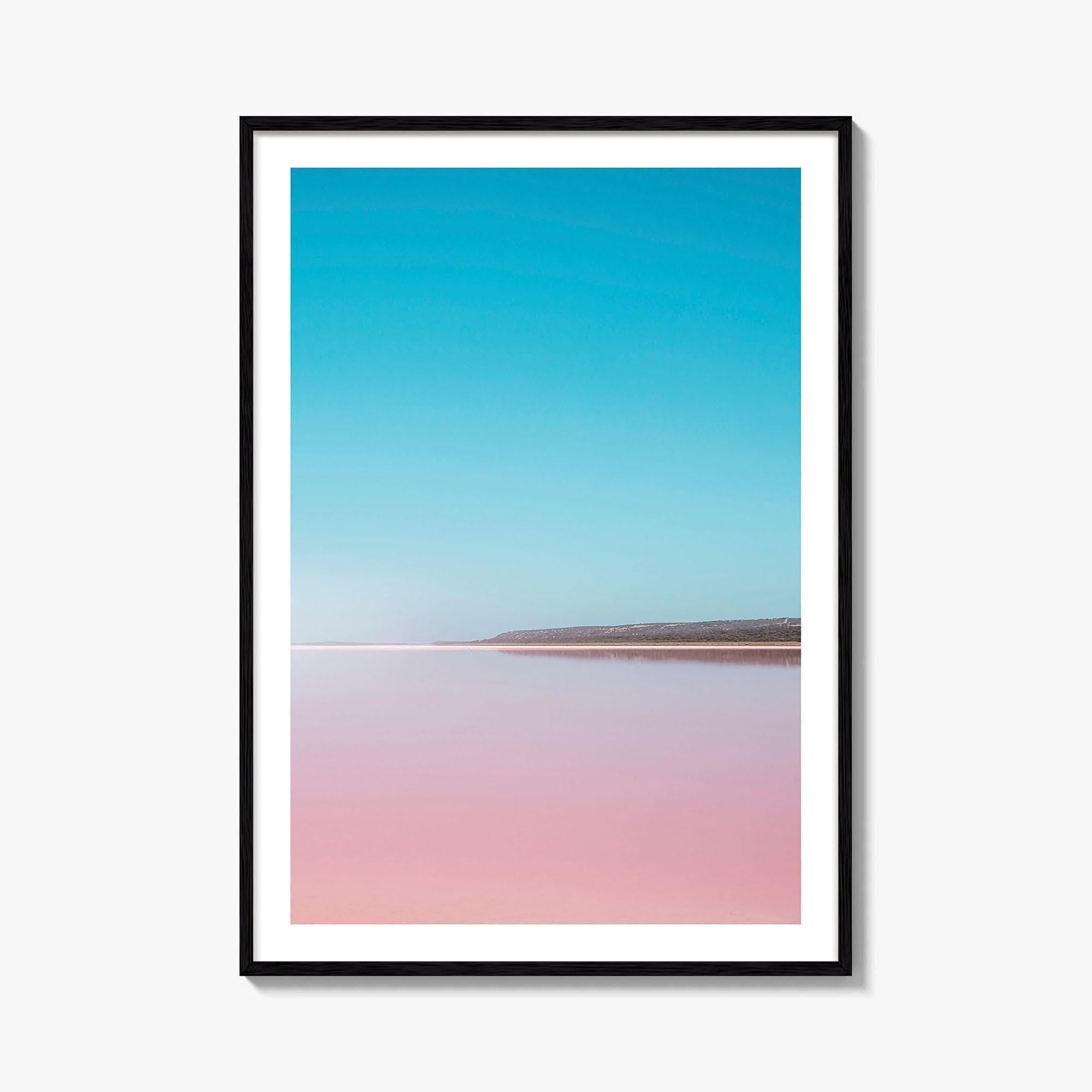 Hutt Lagoon Pink Lake Fine Art Photo Print, Port Gregory, WA, Australia Wall Poster