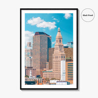 Hartford Skyline Fine Art Photo Print, Connecticut USA City, Photo Poster, Wall Decor