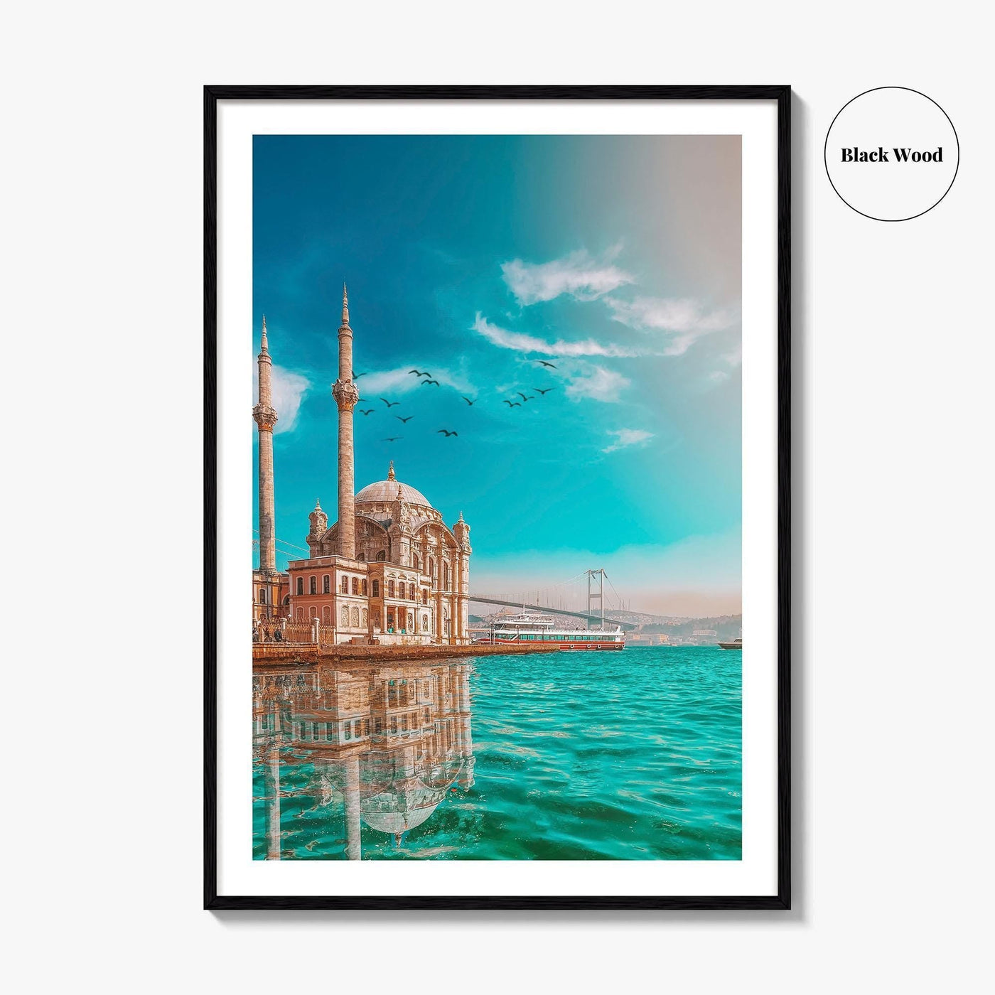 Istanbul Fine Art Photo Print, Ortakoy Mosque, Bosphorus Bridge, Turkey Photo Poster