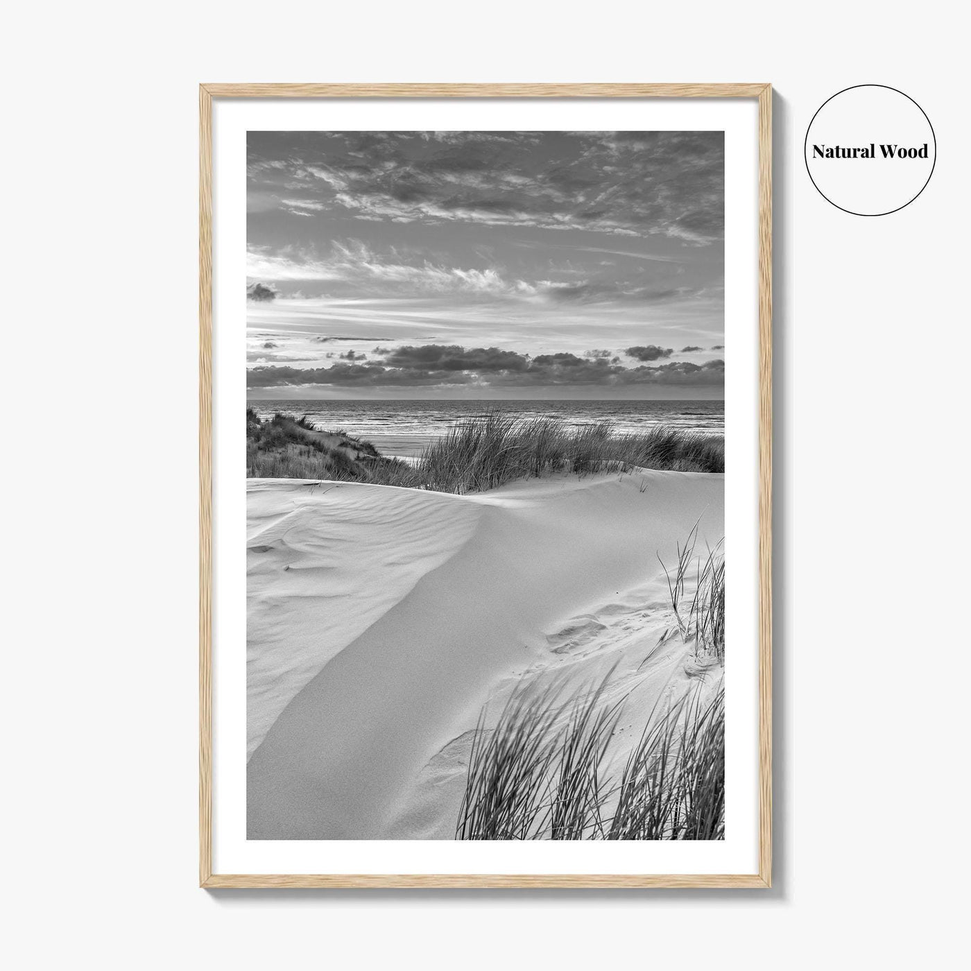 Ameland Island Black and White Fine Art Photo Print, Friesland Netherlands Coastal Poster