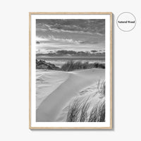 Ameland Island Black and White Fine Art Photo Print, Friesland Netherlands Coastal Poster