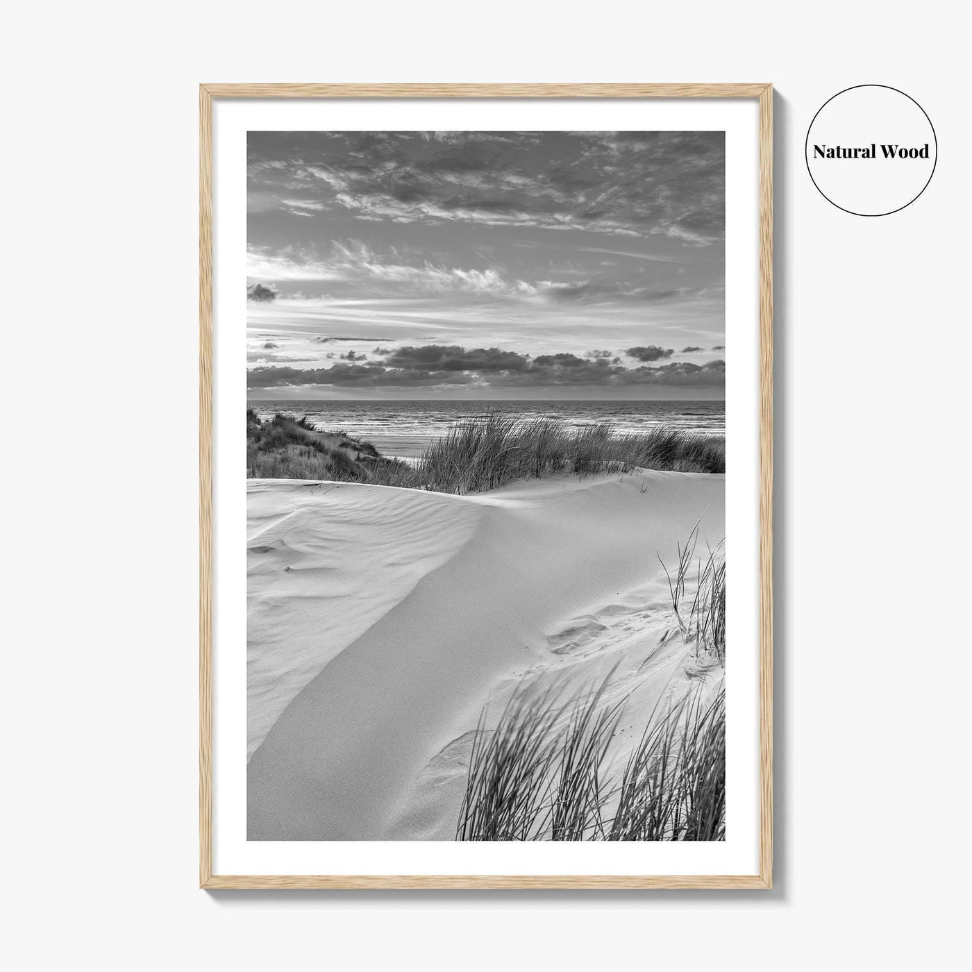Ameland Island Black and White Fine Art Photo Print, Friesland Netherlands Coastal Poster
