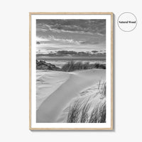Ameland Island Black and White Fine Art Photo Print, Friesland Netherlands Coastal Poster