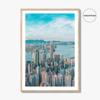 Hong Kong Skyline Fine Art Photo Print, Victoria Harbour, HK, China, Wall Decor