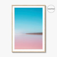 Hutt Lagoon Pink Lake Fine Art Photo Print, Port Gregory, WA, Australia Wall Poster