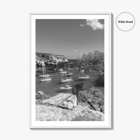 Cala Macarella Black and White Fine Art Photo Print, Seascape Menorca Balearic Islands Spain