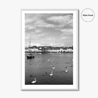 Galway Black and White Fine Art Photo Print, The Claddagh, Ireland Wall Poster
