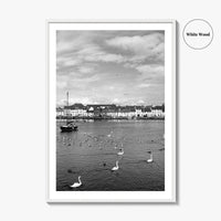 Galway Black and White Fine Art Photo Print, The Claddagh, Ireland Wall Poster