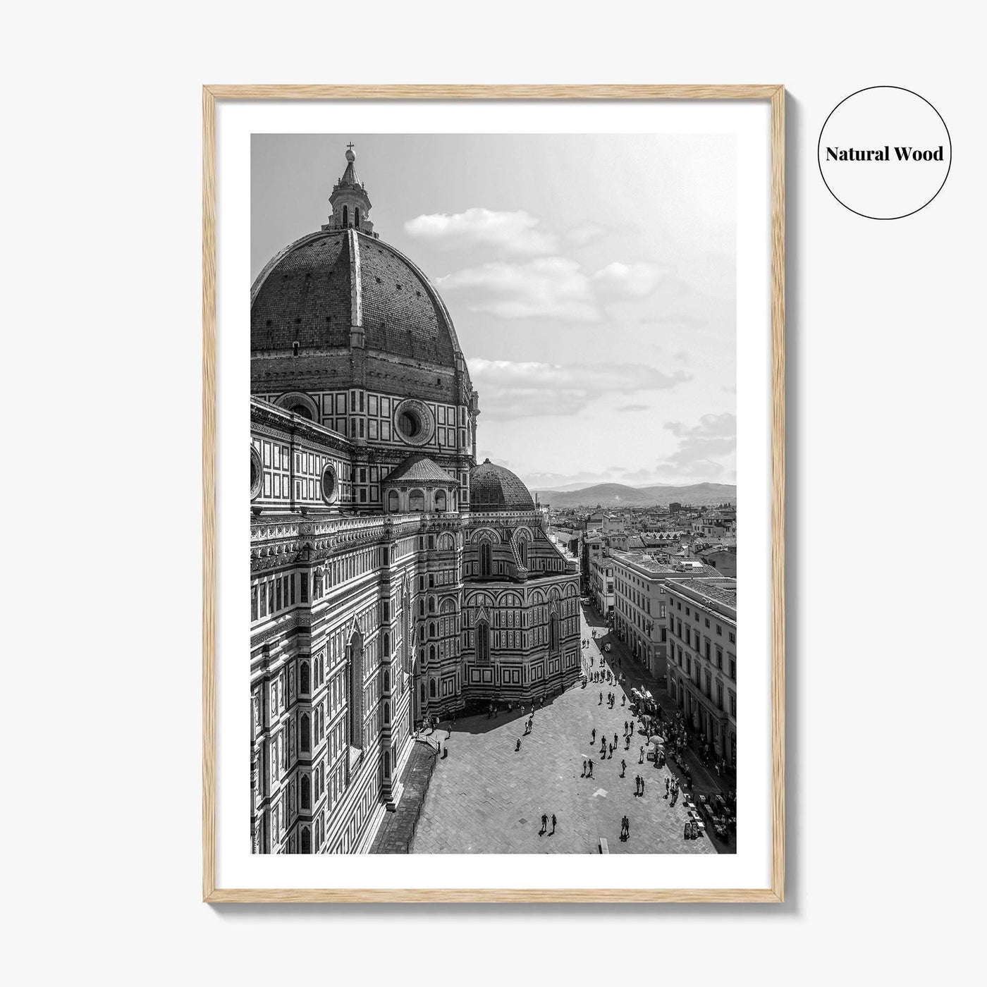 Florence Black and White Fine Art Photo Print, Duomo Santa Maria del Fiore Poster