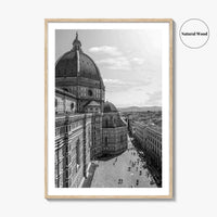 Florence Black and White Fine Art Photo Print, Duomo Santa Maria del Fiore Poster
