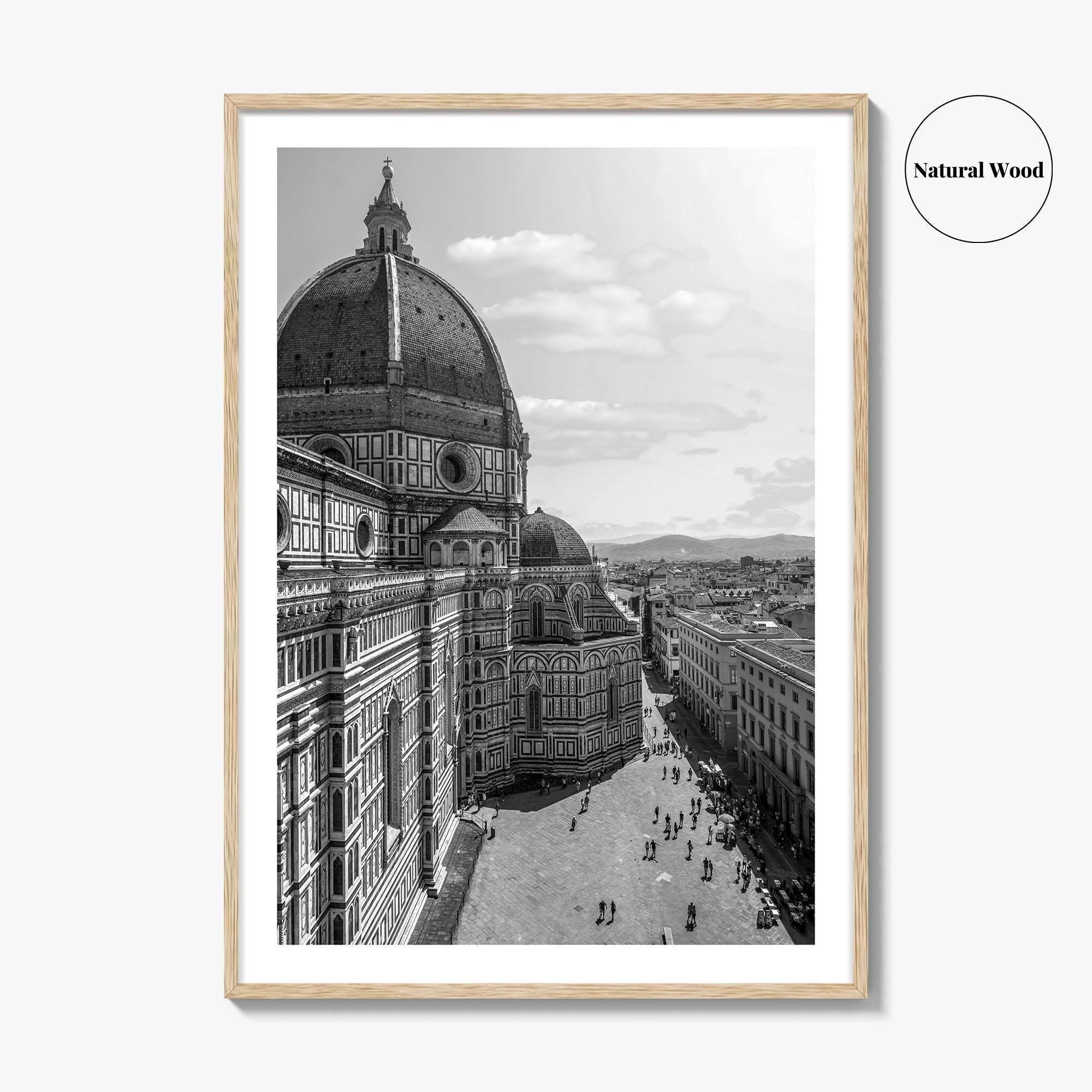 Florence Black and White Fine Art Photo Print, Duomo Santa Maria del Fiore Poster