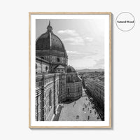 Florence Black and White Fine Art Photo Print, Duomo Santa Maria del Fiore Poster