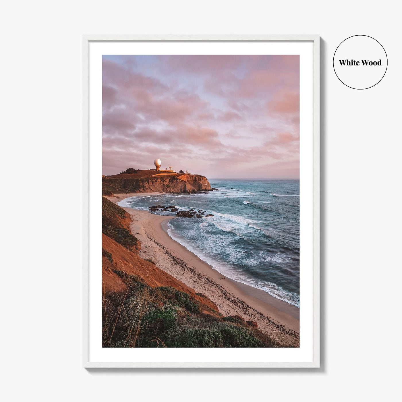 Half Moon Bay Fine Art Photo Print, Mavericks Beach, California Wall Decor Poster