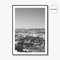 Culver City Black and White Fine Art Photo Print, Baldwin Hills, California Poster