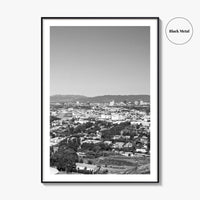 Culver City Black and White Fine Art Photo Print, Baldwin Hills, California Poster