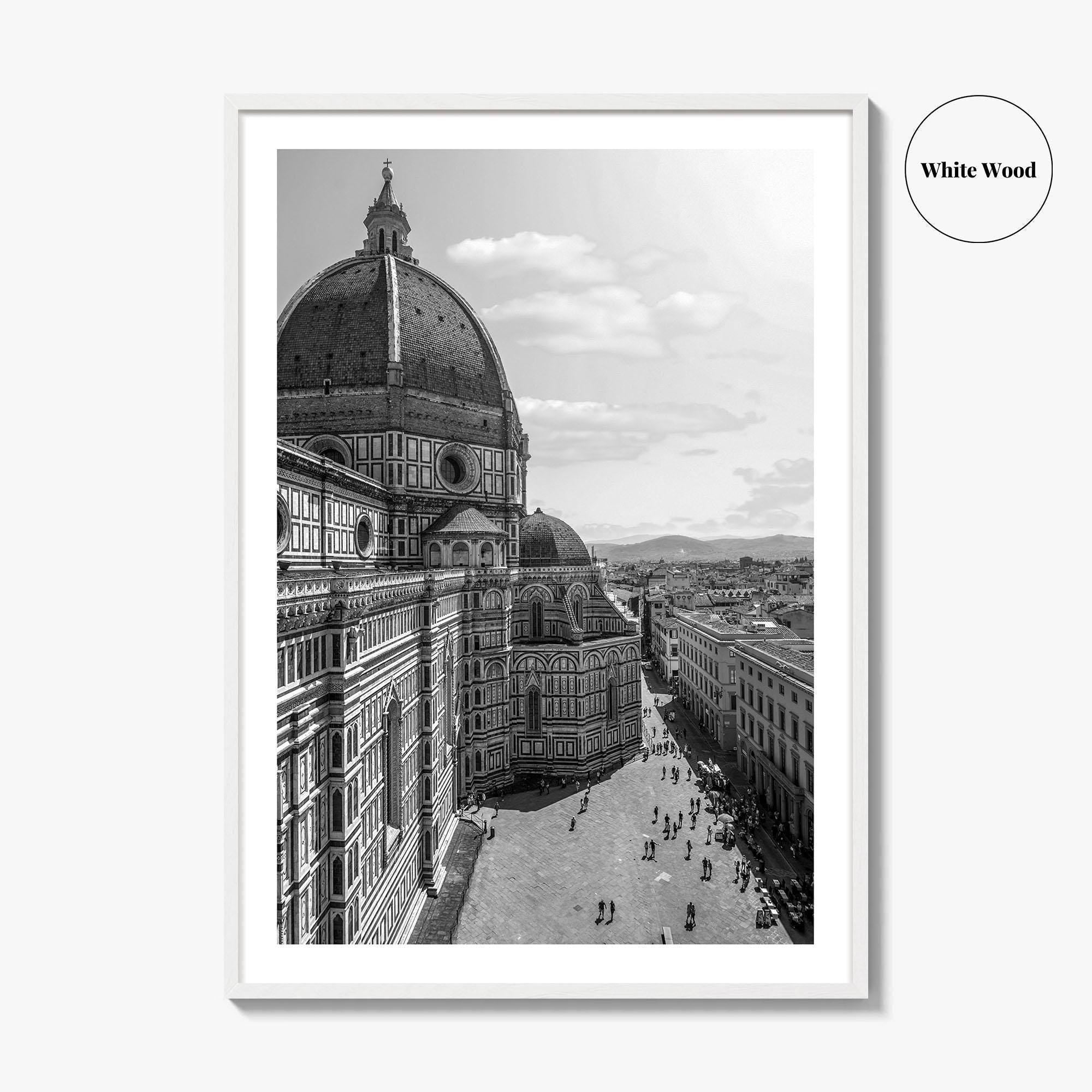 Florence Black and White Fine Art Photo Print, Duomo Santa Maria del Fiore Poster