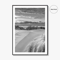 Ameland Island Black and White Fine Art Photo Print, Friesland Netherlands Coastal Poster