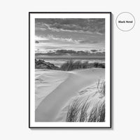 Ameland Island Black and White Fine Art Photo Print, Friesland Netherlands Coastal Poster