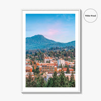 Eugene Fine Art Photo Print, Oregon USA Downtown Cityscape Wall Decor Poster