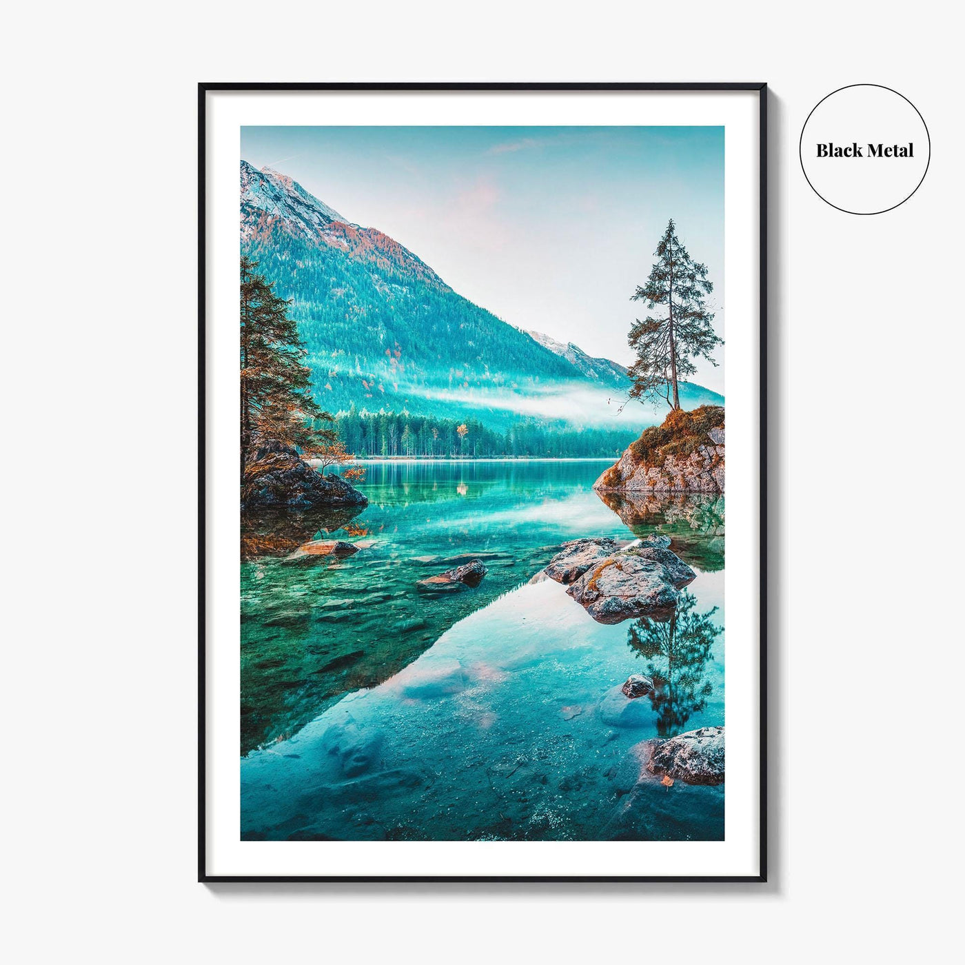 Hintersee Lake Fine Art Photo Print, Bavarian Alps, Berchtesgaden, Bavaria, Germany Wall Poster