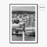 Grand Rapids Black and White Fine Art Photo Print, Michigan City Poster