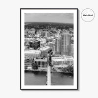 Grand Rapids Black and White Fine Art Photo Print, Michigan City Poster