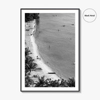 Guam Black and White Fine Art Photo Print, Pacific Island Ocean View, Hawaii Poster