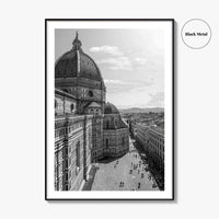 Florence Black and White Fine Art Photo Print, Duomo Santa Maria del Fiore Poster