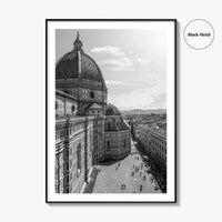 Florence Black and White Fine Art Photo Print, Duomo Santa Maria del Fiore Poster
