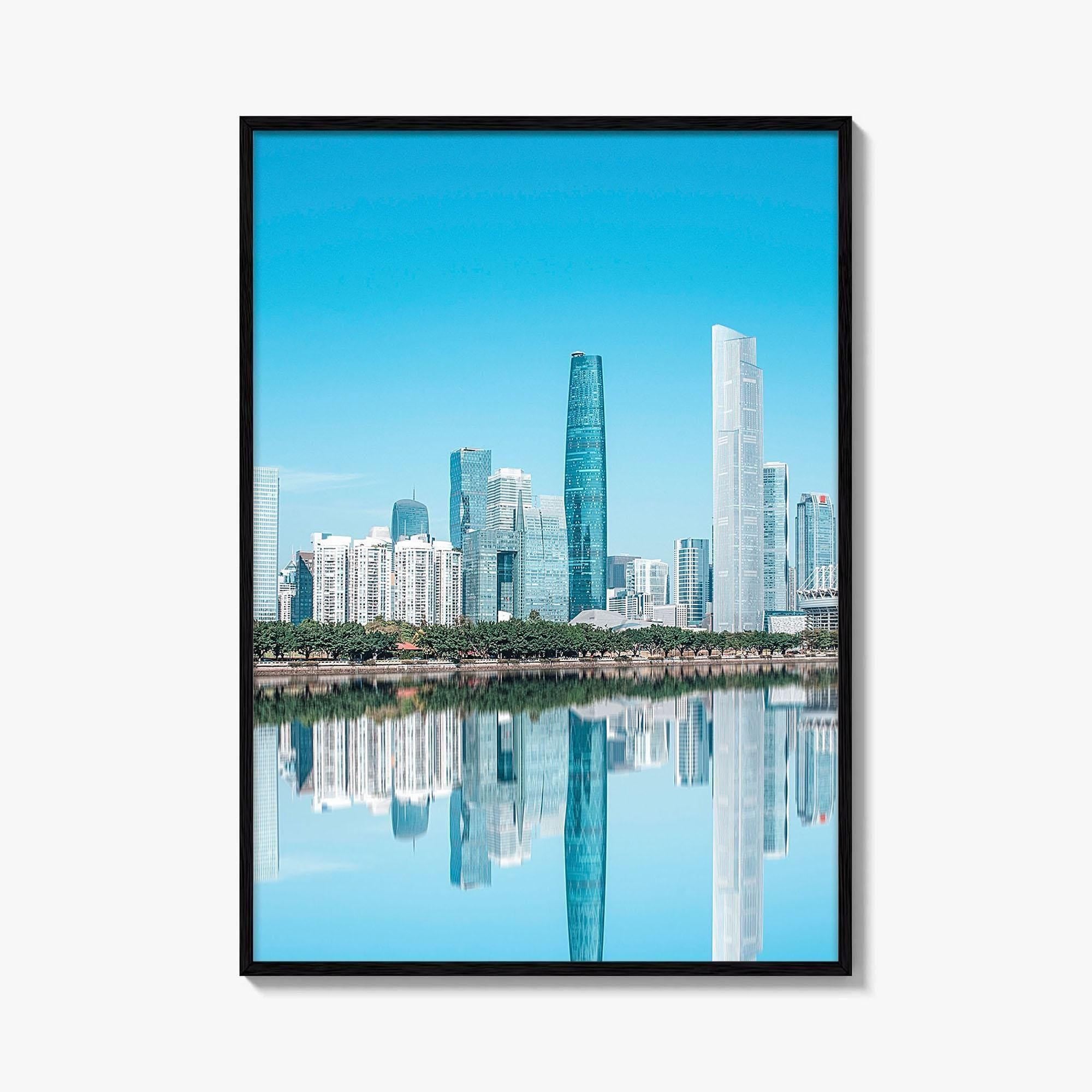 Guangzhou Fine Art Photo Print, China City Architecture, Guangdong, Canton Wall Decor Poster