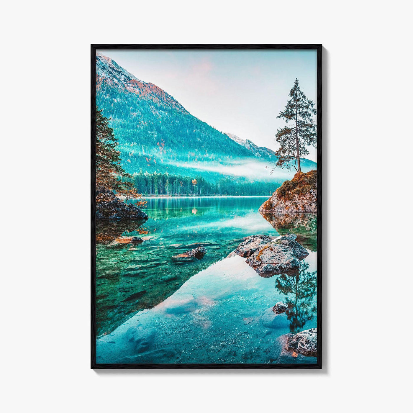 Hintersee Lake Fine Art Photo Print, Bavarian Alps, Berchtesgaden, Bavaria, Germany Wall Poster