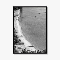 Guam Black and White Fine Art Photo Print, Pacific Island Ocean View, Hawaii Poster