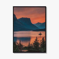 Glacier National Park Fine Art Photo Print, St Mary Lake, Montana, Wall Art
