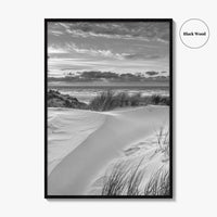 Ameland Island Black and White Fine Art Photo Print, Friesland Netherlands Coastal Poster