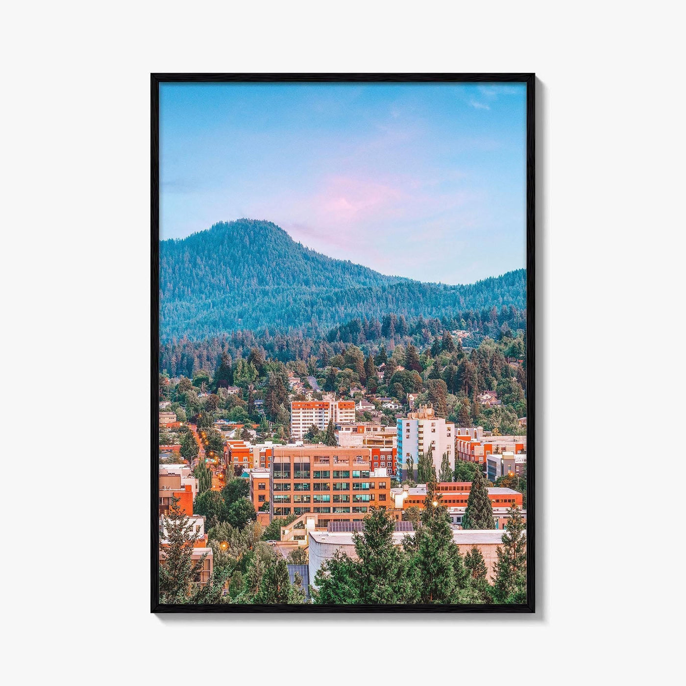Eugene Fine Art Photo Print, Oregon USA Downtown Cityscape Wall Decor Poster