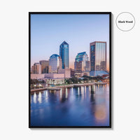 Jacksonville Skyline Fine Art Photo Print, St Johns River, Florida USA Wall Poster