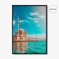 Istanbul Fine Art Photo Print, Ortakoy Mosque, Bosphorus Bridge, Turkey Photo Poster