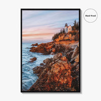 Acadia National Park Fine Art Photo Print, Bass Harbor Lighthouse, Maine USA, Poster