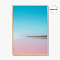 Hutt Lagoon Pink Lake Fine Art Photo Print, Port Gregory, WA, Australia Wall Poster
