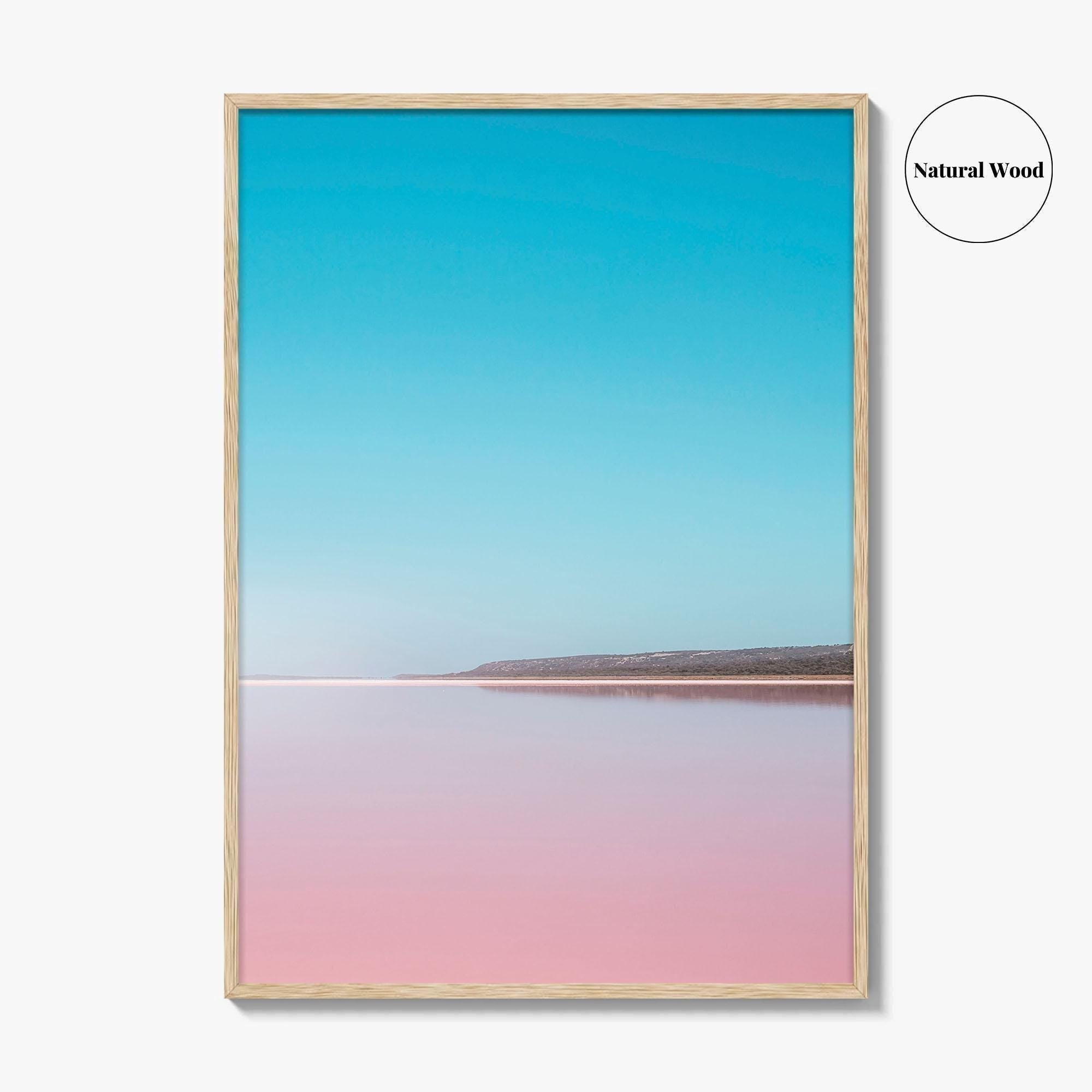 Hutt Lagoon Pink Lake Fine Art Photo Print, Port Gregory, WA, Australia Wall Poster
