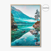 Hintersee Lake Fine Art Photo Print, Bavarian Alps, Berchtesgaden, Bavaria, Germany Wall Poster