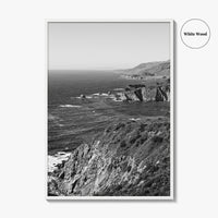 Big Sur Black and White Fine Art Photo Print, Monterey County Poster, California Poster