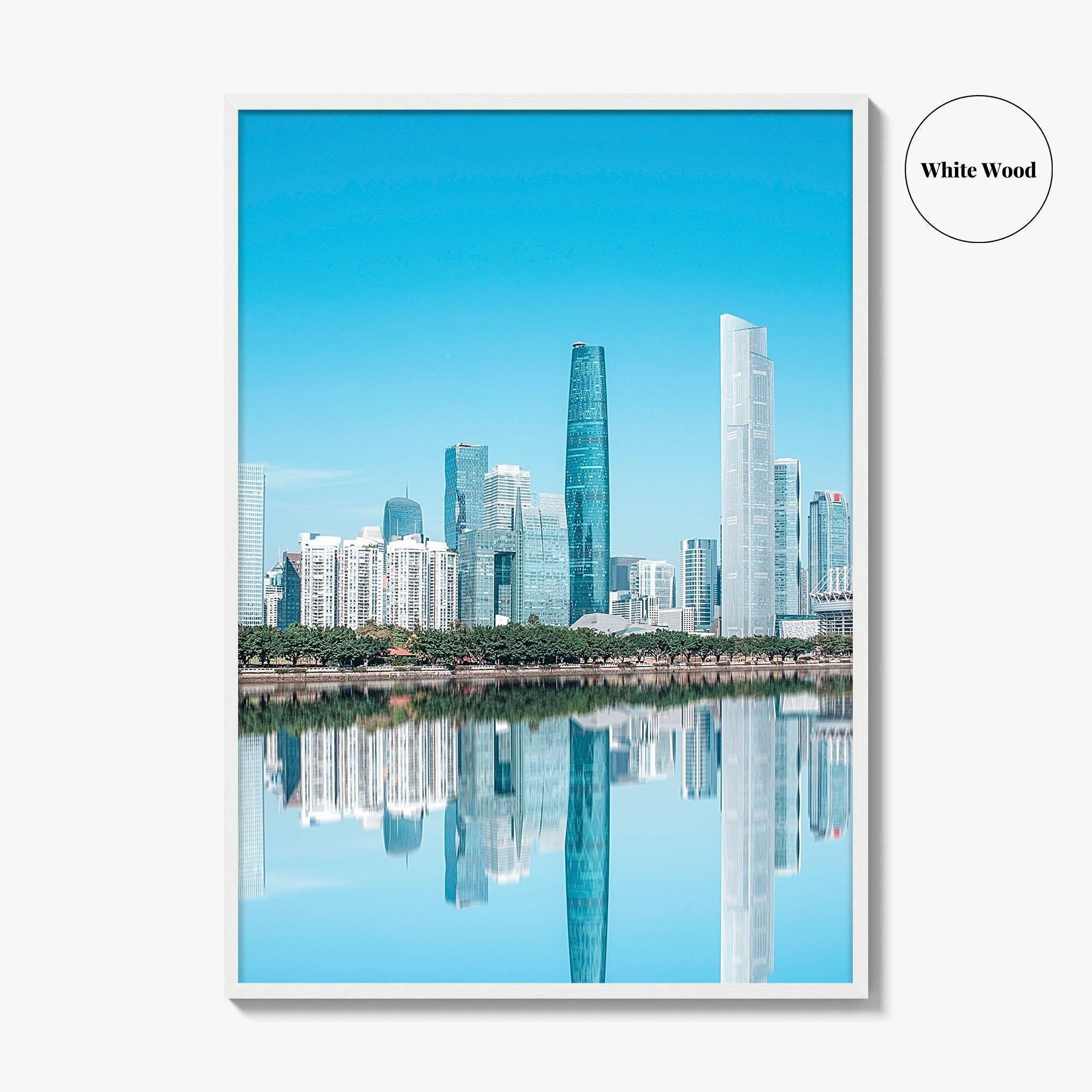 Guangzhou Fine Art Photo Print, China City Architecture, Guangdong, Canton Wall Decor Poster
