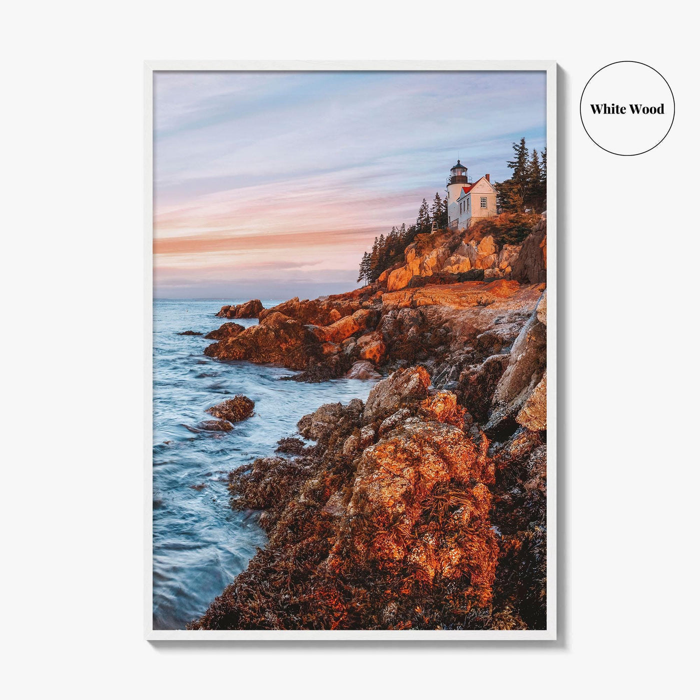 Acadia National Park Fine Art Photo Print, Bass Harbor Lighthouse, Maine USA, Poster