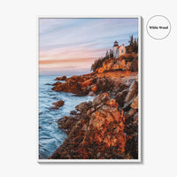 Acadia National Park Fine Art Photo Print, Bass Harbor Lighthouse, Maine USA, Poster