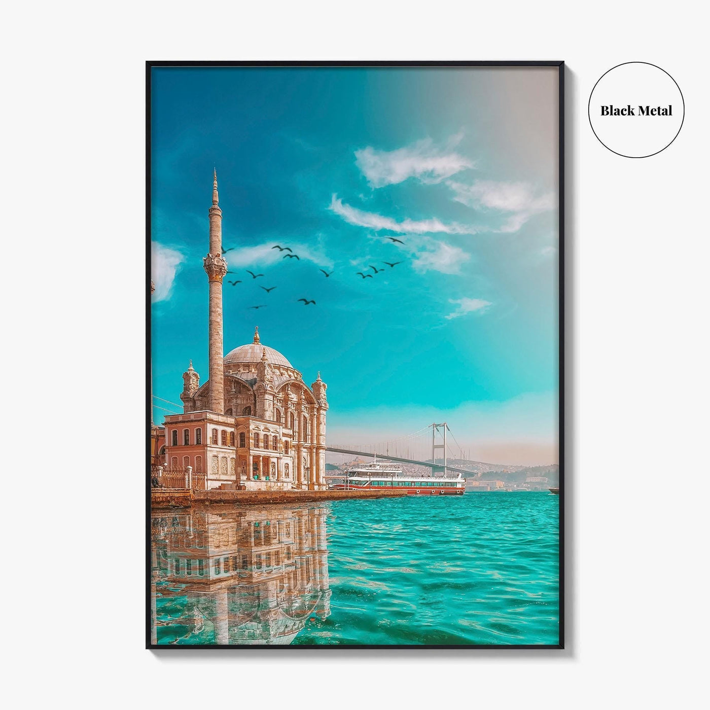 Istanbul Fine Art Photo Print, Ortakoy Mosque, Bosphorus Bridge, Turkey Photo Poster