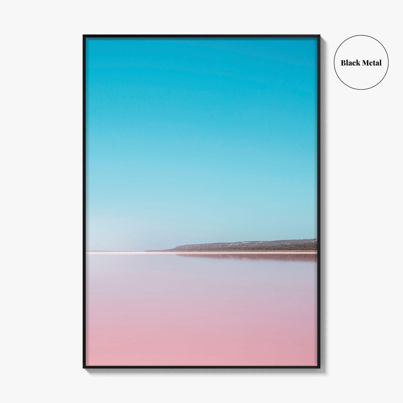 Hutt Lagoon Pink Lake Fine Art Photo Print, Port Gregory, WA, Australia Wall Poster