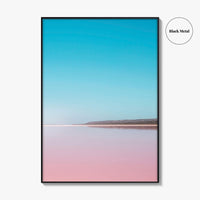 Hutt Lagoon Pink Lake Fine Art Photo Print, Port Gregory, WA, Australia Wall Poster