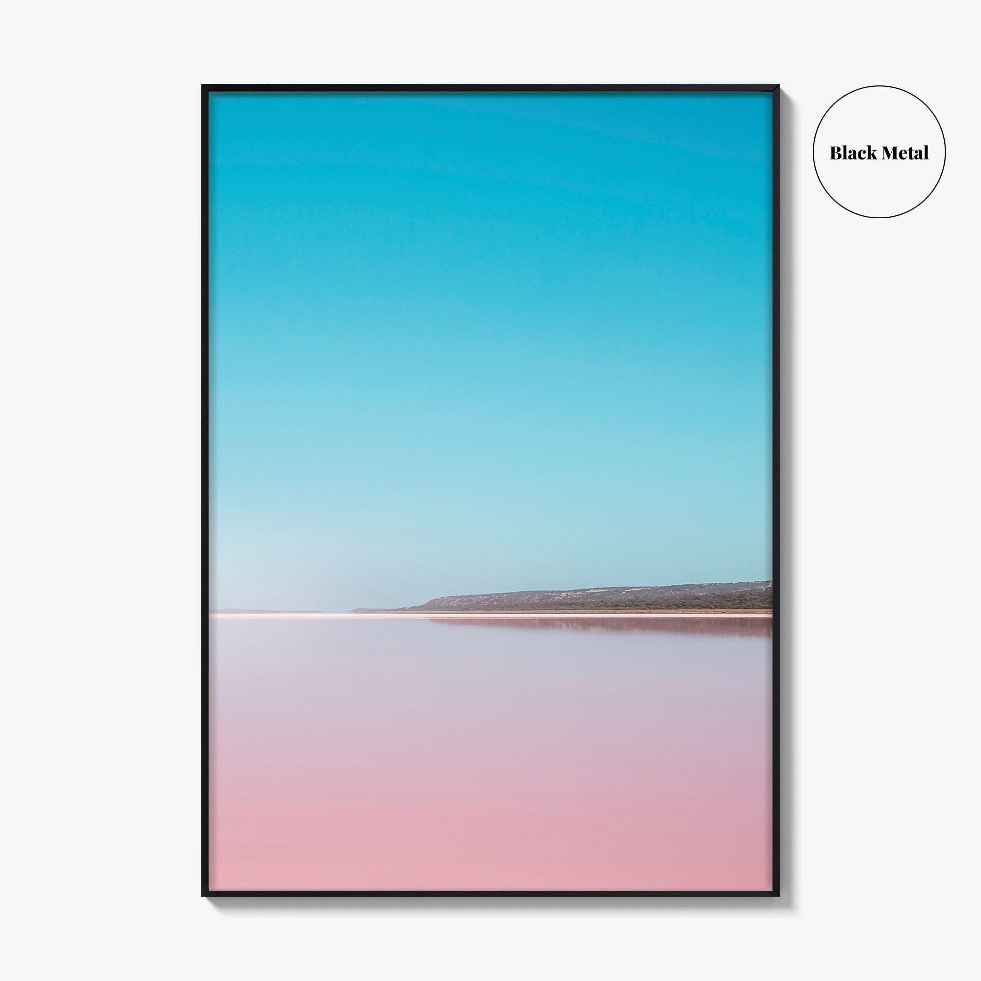Hutt Lagoon Pink Lake Fine Art Photo Print, Port Gregory, WA, Australia Wall Poster