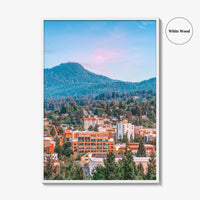 Eugene Fine Art Photo Print, Oregon USA Downtown Cityscape Wall Decor Poster